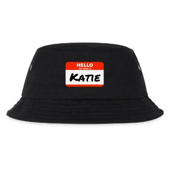 Bonjour, je m’appelle Katie Étiquette Nom Tag - Bob Enfant - noir - Devant