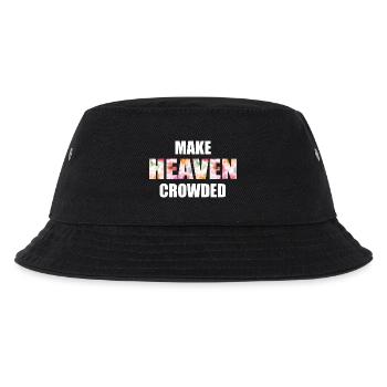 Make Heaven Crowded Faith Design - Kids’ Bucket Hat - black - Front