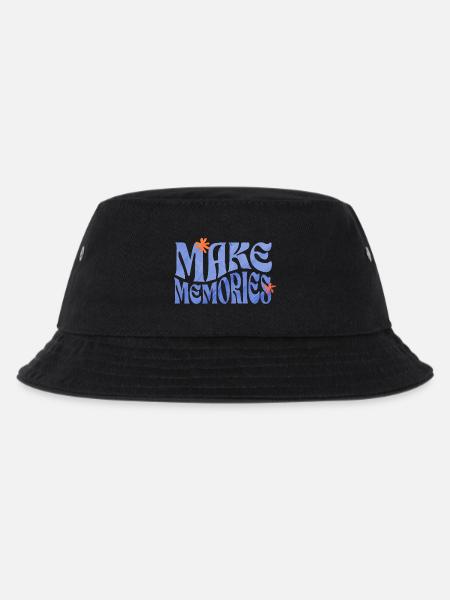 Make Memories Spruchshirt Inspiration - Kinder Bucket Hat - Schwarz