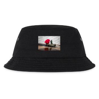 Red Rose on Guitar - Kids’ Bucket Hat - black - Front