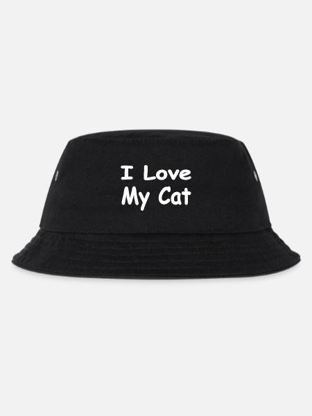 Katzen - Kinder Bucket Hat - Schwarz