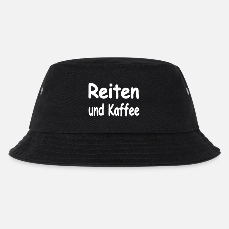 Reiten - Kinder Bucket Hat - Schwarz