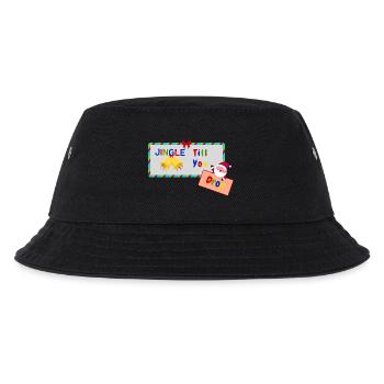 Jingle Till You Drop Funny Christmas Design - Kids’ Bucket Hat - black - Front