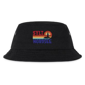 Nordsee Urlaub SYLT NORDSEE INSEL Lustiges - Kinder Bucket Hat - Schwarz - Vorne