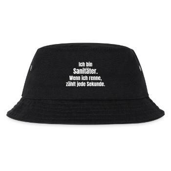 Sanitäter Sprint - Kinder Bucket Hat - Schwarz - Vorne