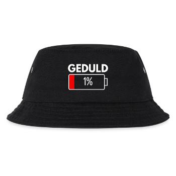 Patience 1% Funny Sayings Sarcasm Irony  - Kinder Bucket Hat - Schwarz - Vorne