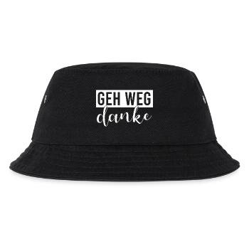 Geh weg danke - Kinder Bucket Hat - Schwarz - Vorne