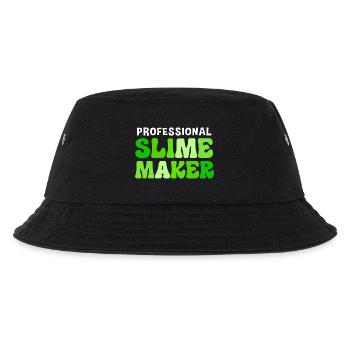 Schleimig Schleim Slime - Kinder Bucket Hat - Schwarz - Vorne