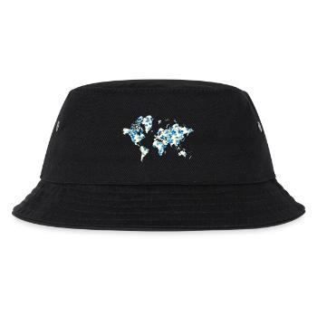 Carte du monde Fleurs Bleues - Bob Enfant - noir - Devant