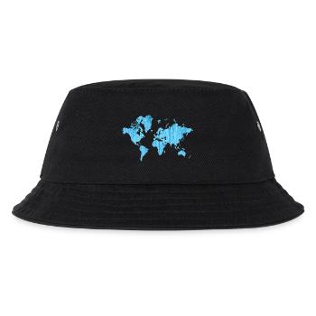 Carte du monde Bleu métallique - Bob Enfant - noir - Devant