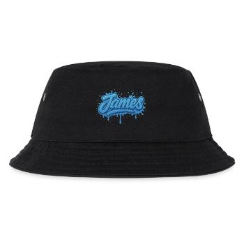Graffiti Vorname James Gift Ideal Druckbar - Kinder Bucket Hat - Schwarz - Vorne
