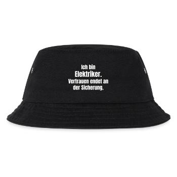 Electrician saying fuse first - Kids’ Bucket Hat - black - Front