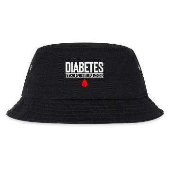 Diabetes Bloodline Drop Graphic - Kids’ Bucket Hat - black - Front