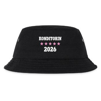 Konditorin 2026 Neuer Job Arbeit Ausbildung Lehre - Kinder Bucket Hat - Schwarz - Vorne