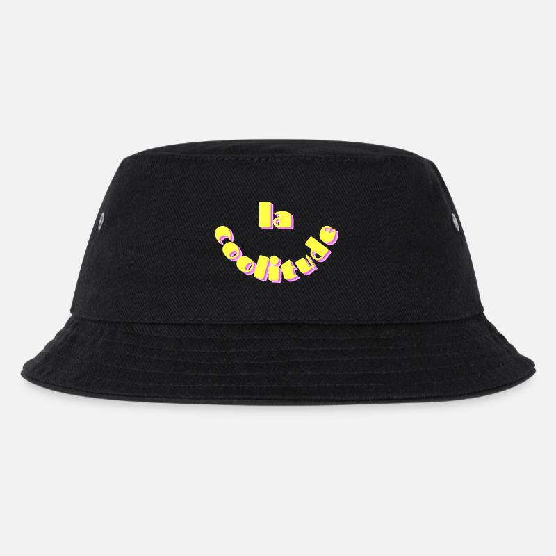 Coolness - Kinder Bucket Hat - Schwarz