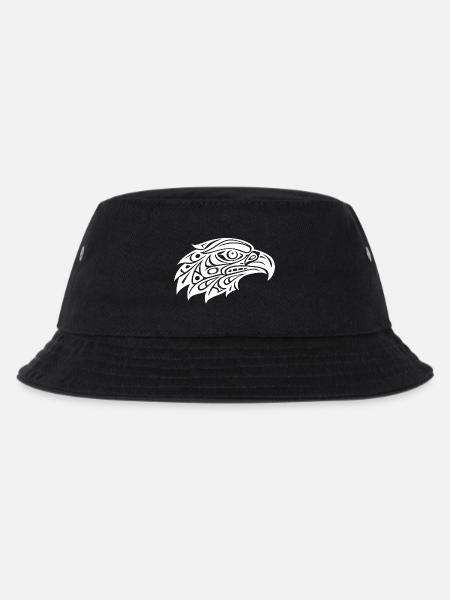 Art tribal de tête d’aigle - Bob Enfant - noir