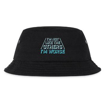 I'm Not Like The Others I'm Worse Lustig Sarkasmus - Kinder Bucket Hat - Schwarz - Vorne