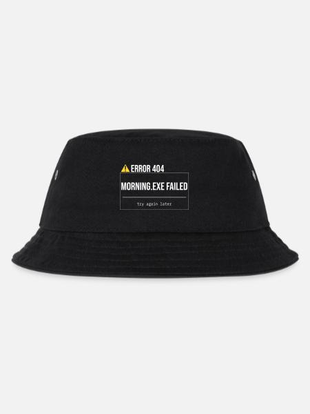 Error 404 - Morning.exe wurde nicht geladen - Kinder Bucket Hat - Schwarz