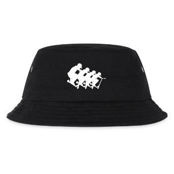 Racing Cyclists Pack Silhouette - Kinder Bucket Hat - Schwarz - Vorne