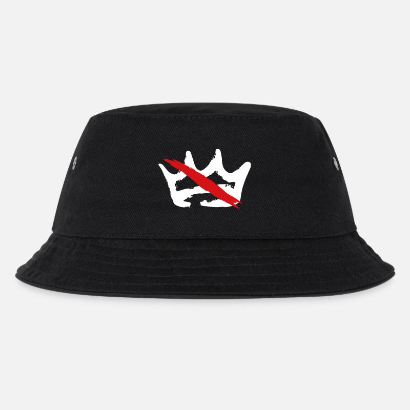Kein König - Kinder Bucket Hat - Schwarz
