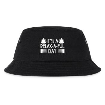 Pilates Enthusiasts It´s A Relax-a-ful Day Pilates - Kinder Bucket Hat - Schwarz - Vorne