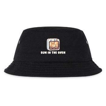 Schwangere Frau im Brötchen im Ofen – lustige Schw - Kinder Bucket Hat - Schwarz - Vorne