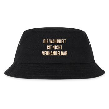Wahrheit Ist Nicht Verhandelbar - Kinder Bucket Hat - Schwarz - Vorne