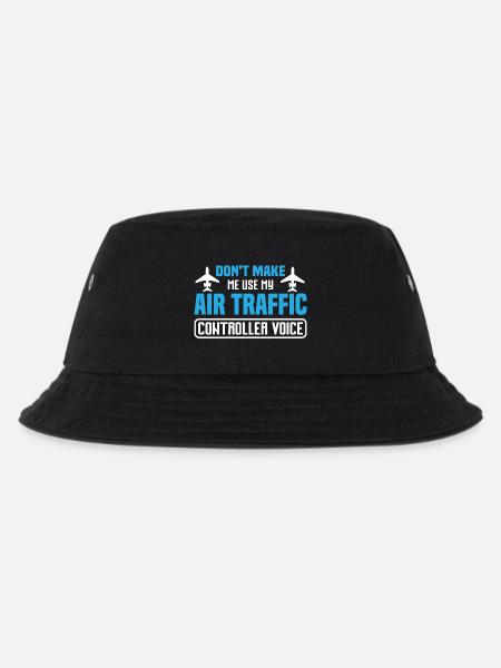 Air Traffic Controller Voice - Kids’ Bucket Hat - black