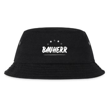 Bauherr Haus Bau - Kinder Bucket Hat - Schwarz - Vorne