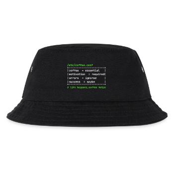 Coffee Config – Developer Kaffee Design - Kids’ Bucket Hat - black - Front