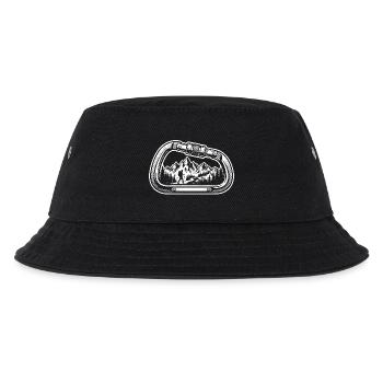 Snap Hook Mountaineering Mountains - Kids’ Bucket Hat - black - Front
