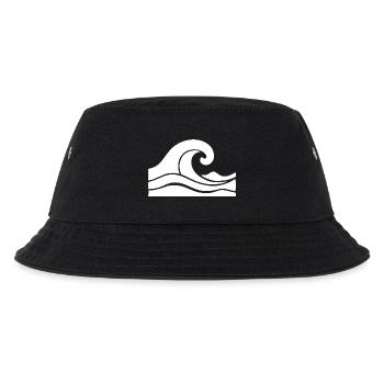 Wave Minimal Sea Beach Holiday Gift - Kids’ Bucket Hat - black - Front