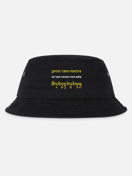 OmTareTuttare - Kinder Bucket Hat - Schwarz