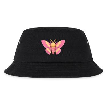 Rosy Maple Moth Dryocampa rubicunda Cartoon - Kids’ Bucket Hat - black - Front
