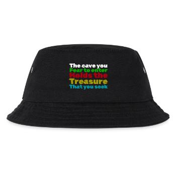 Courage Through Fear: Treasure Quote - Kids’ Bucket Hat - black - Front