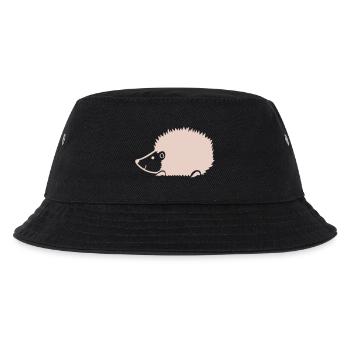 Kuscheliger Igel Silhouette - Kinder Bucket Hat - Schwarz - Vorne
