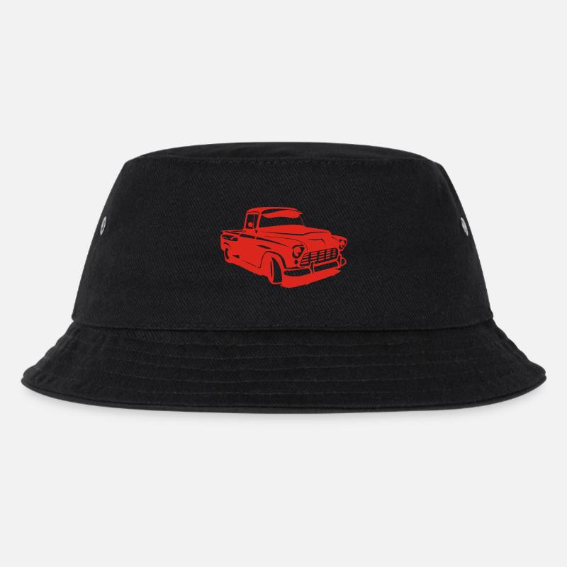 Chevi Hotrod - PrintShirt.at - Kinder Bucket Hat - Schwarz