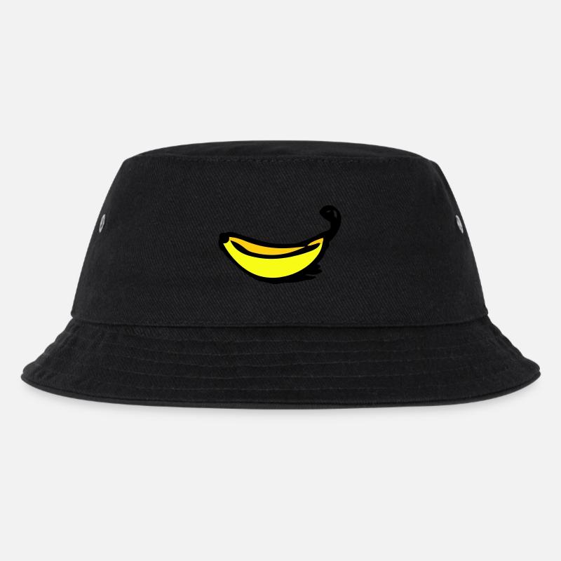 Banane - Kinder Bucket Hat - Schwarz