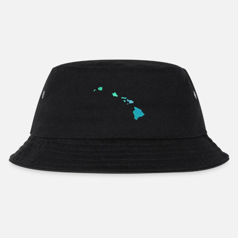 hawaii - Kinder Bucket Hat - Schwarz