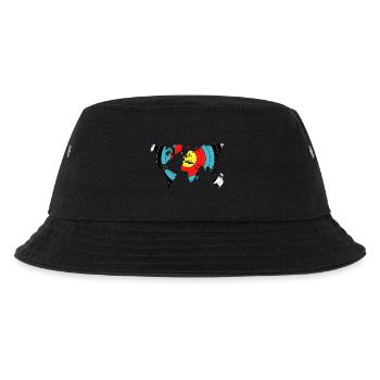 Archery World Map - Kinder Bucket Hat - Schwarz - Vorne