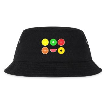DIGITAL FRUITS - Digital Hipster fruits - Kids’ Bucket Hat - black - Front