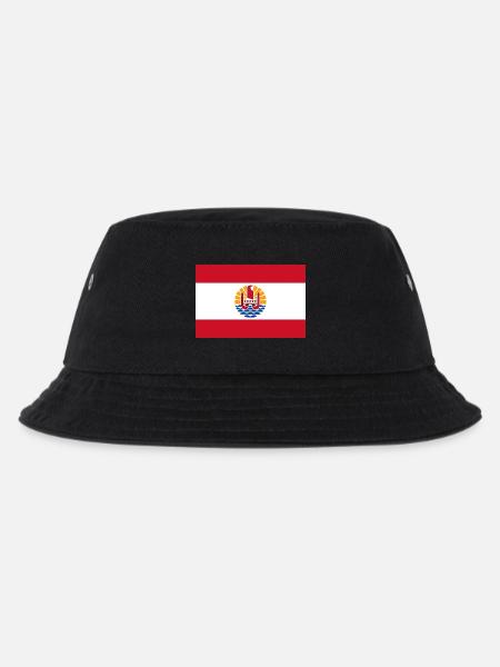 National flag of French Polynesia - Kids’ Bucket Hat - black
