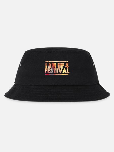 I am up for festival - Kids’ Bucket Hat - black