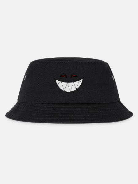Lächeln Dämon - Kinder Bucket Hat - Schwarz