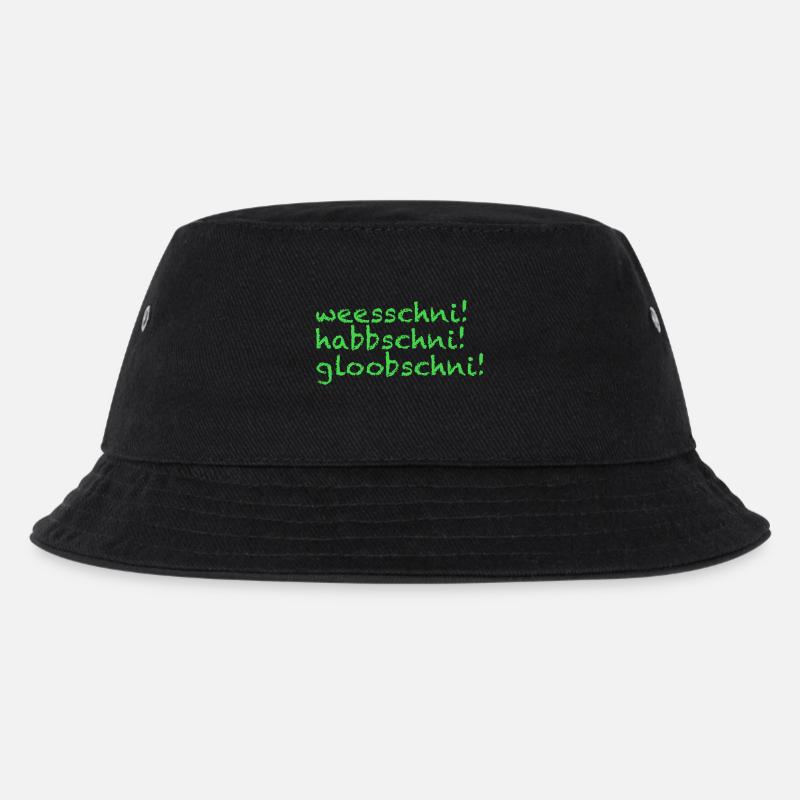 Sächsischer Dialekt vom Feinsten - sächsisch - Kinder Bucket Hat - Schwarz