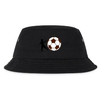 Kind Fußball - Kinder Bucket Hat - Schwarz - Vorne