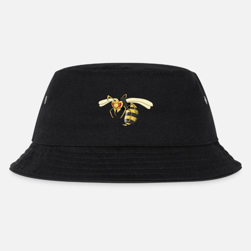 wasp - Kids’ Bucket Hat - black