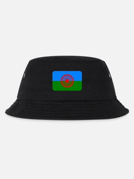 ROMANI FLAG round corner 400 dpi - Bob Enfant - noir