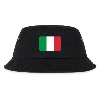 ITALY FLAG round corner 400 dpi - Bob Enfant - noir - Devant