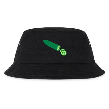 Gurke - Kinder Bucket Hat - Schwarz - Vorne
